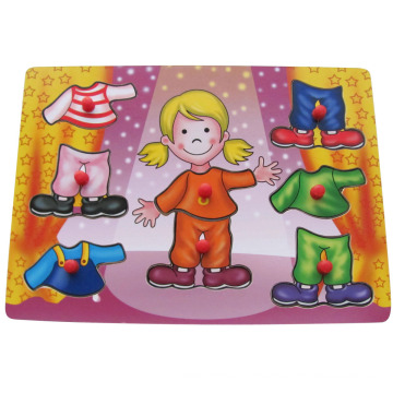 Wooden Peg Puzzle Girl Puzzle (34237)